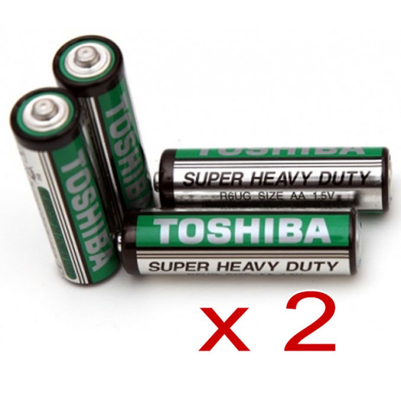 Batteries AA Super Heavy Duty Toshiba - 2 Pack
